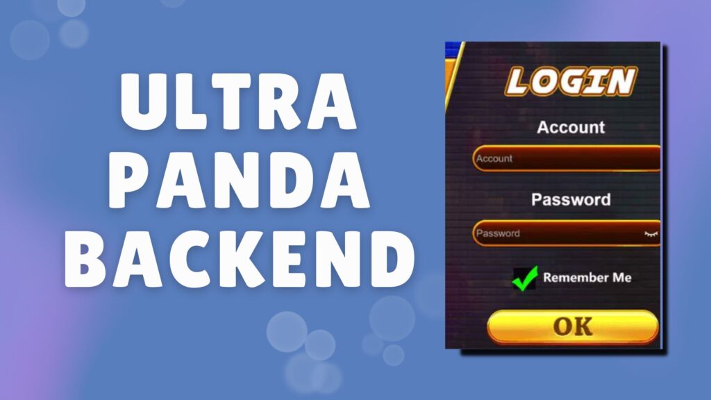 UltraPanda Backend-login